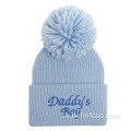 Unisex vanlig baby vinter beanie hattar